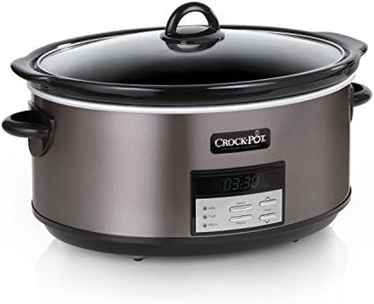 Crock-Pot 8 Quart Programmable Slow Cooker with Auto Warm - F33O