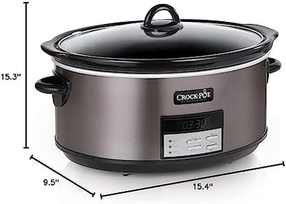 Crock-Pot 8 Quart Programmable Slow Cooker with Auto Warm - F33O