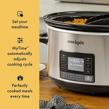 Crock-Pot 7 Quart Portable Programmable Slow Cooker with Timer - YPRA