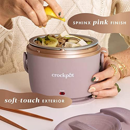 Crock-Pot Electric Lunch Box Food Warmer 20oz – Blush Pink - 7VSM