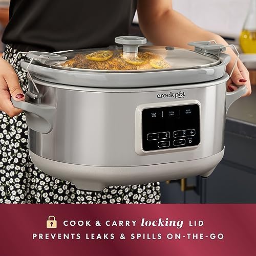 Crock-Pot 7 Quart Programmable Cook & Carry Slow Cooker - V9R3