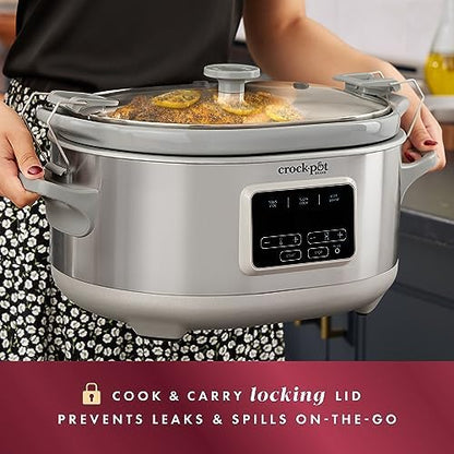Crock-Pot 7 Quart Programmable Cook & Carry Slow Cooker - V9R3