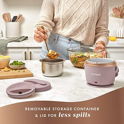 Crock-Pot Electric Lunch Box Food Warmer 20oz – Blush Pink - 7VSM