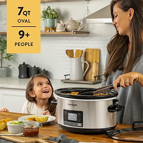 Crock-Pot 7 Quart Portable Programmable Slow Cooker with Timer - YPRA