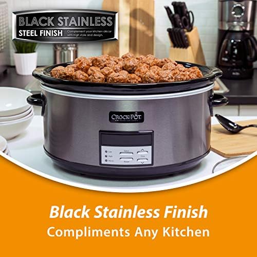 Crock-Pot 8 Quart Programmable Slow Cooker with Auto Warm - F33O