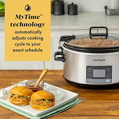 Crock-Pot 7 Quart Portable Programmable Slow Cooker with Timer - YPRA