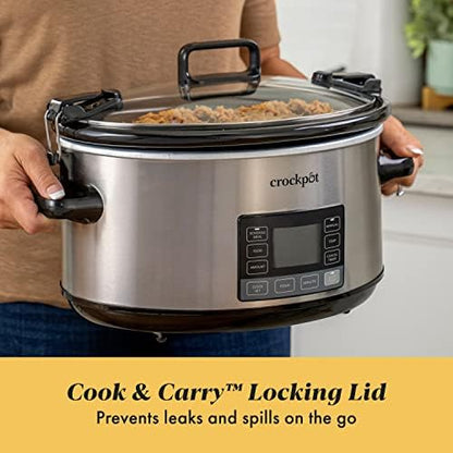 Crock-Pot 7 Quart Portable Programmable Slow Cooker with Timer - YPRA