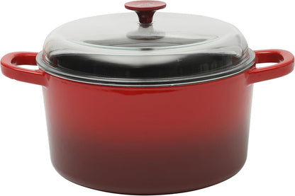 Crock-Pot 3 Quart Enameled Cast Iron Dutch Oven – Aqua - 1MTB