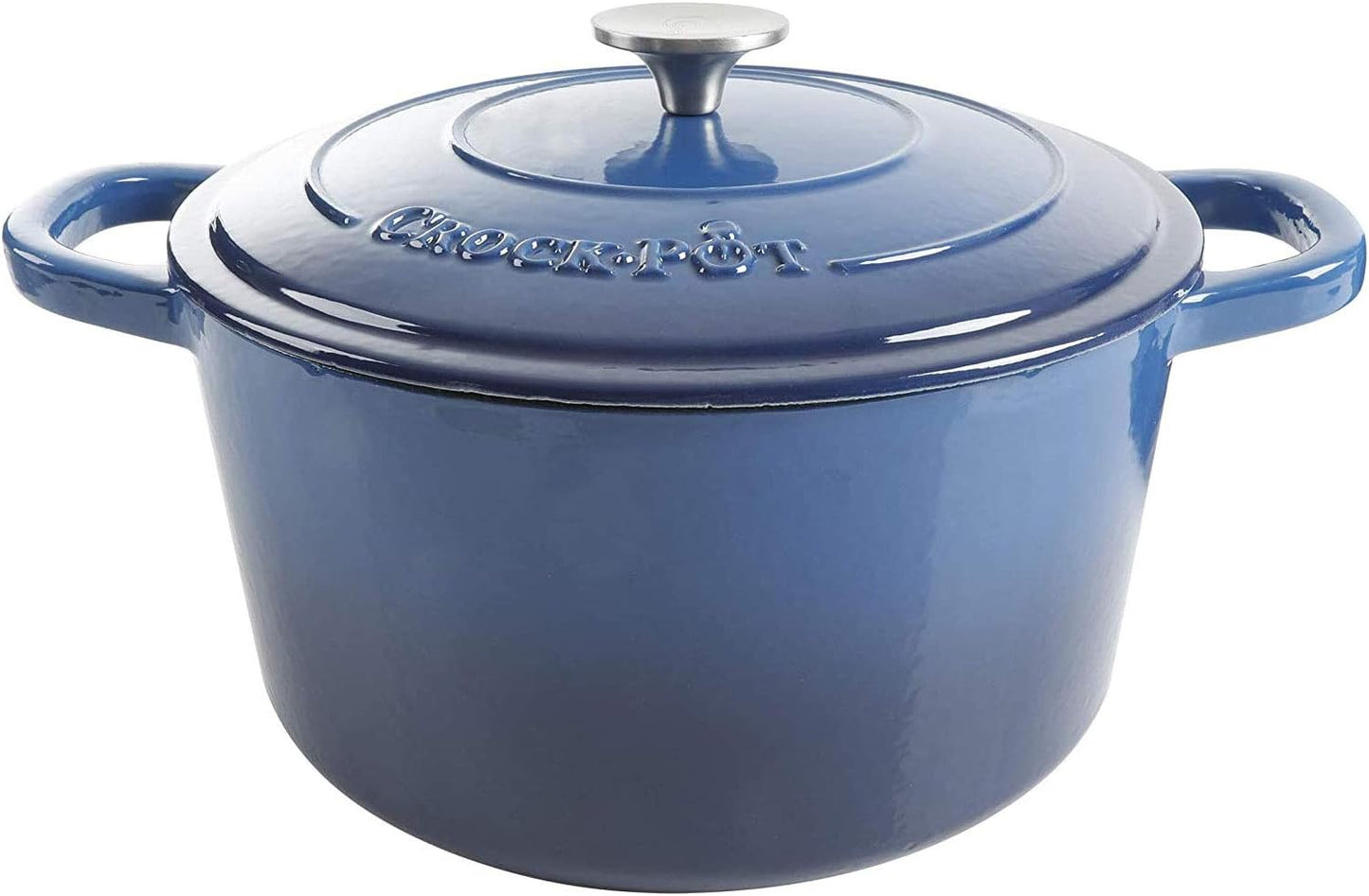 Crock-Pot 3 Quart Enameled Cast Iron Dutch Oven – Aqua - 1MTB