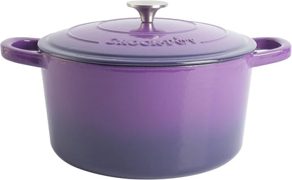 Crock-Pot 3 Quart Enameled Cast Iron Dutch Oven – Aqua - 1MTB