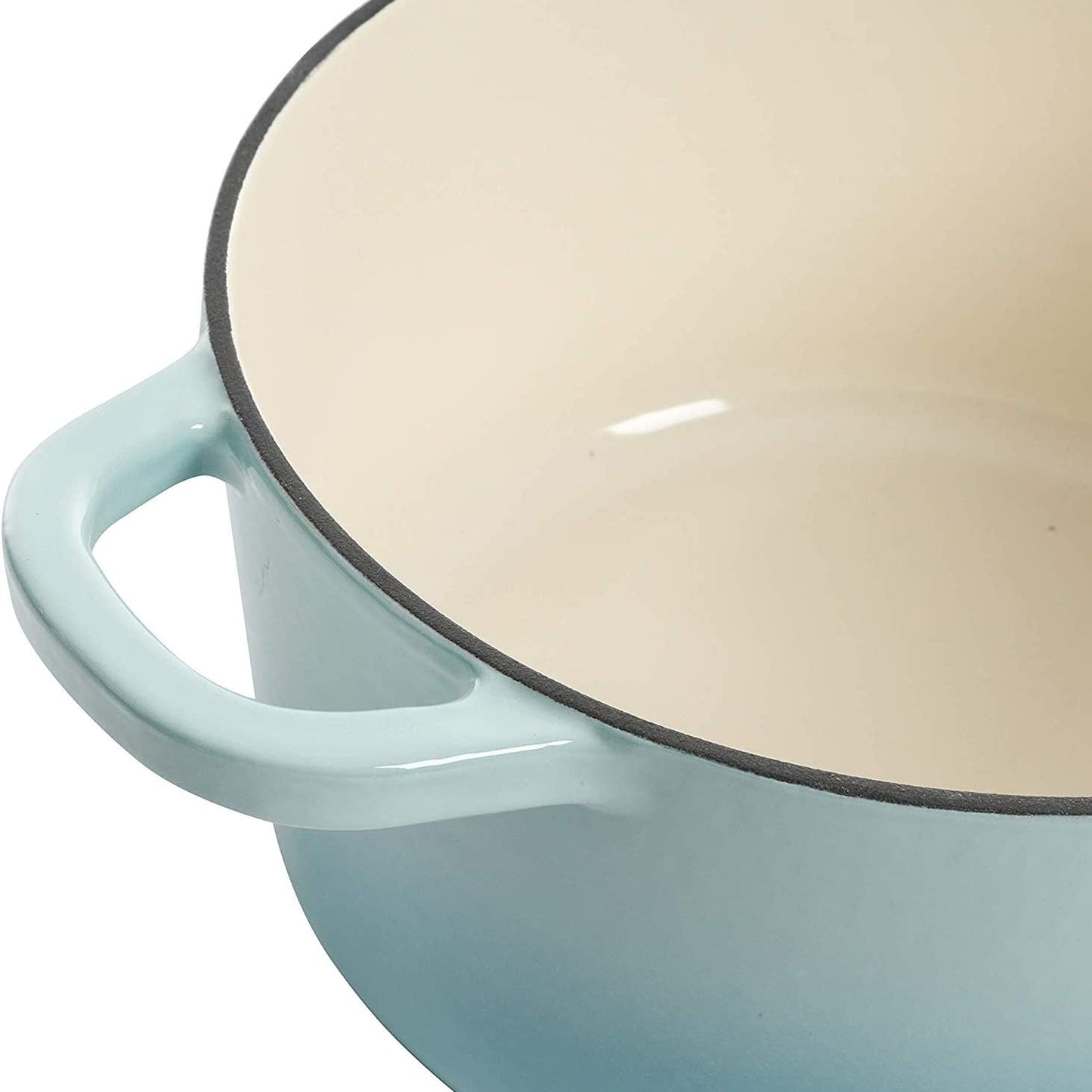 Crock-Pot 3 Quart Enameled Cast Iron Dutch Oven – Aqua - 1MTB