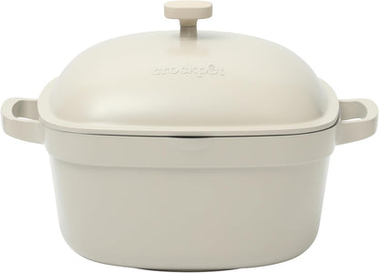 Crock-Pot 3 Quart Enameled Cast Iron Dutch Oven – Aqua - 1MTB