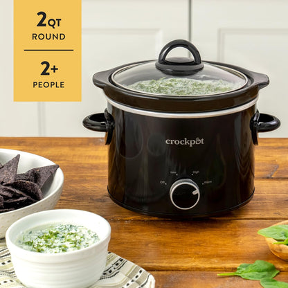 Crock-Pot 2 Quart Mini Slow Cooker – Classic Compact Cooker - ZSA3